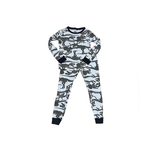 Kids Dinosaur Pajamas Set Sz 7 - Picture 1 of 3